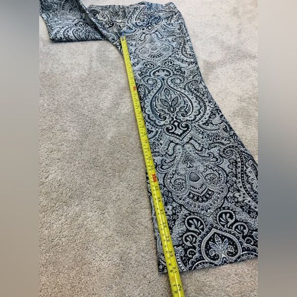 𝅺ZARA black silver jacquard pants limited edition Sz M NWT - Picture 14 of 15